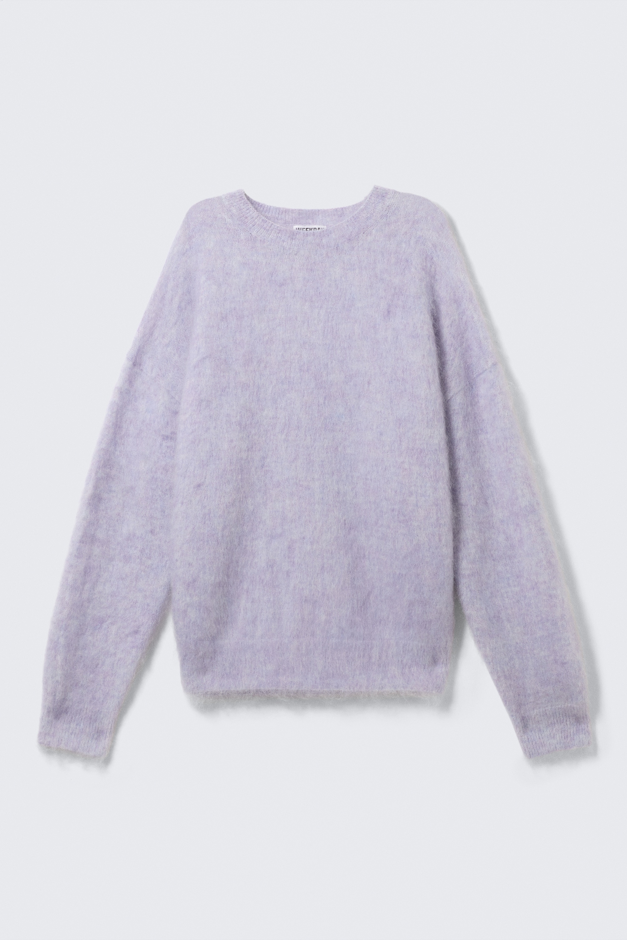 Oversized Knitted Mohair Blend Sweater - Svetlofialová melírovaná/Tmavosivá/Tmavomodrá melírovaná/Hnedá/Tmavozelená/Béžová