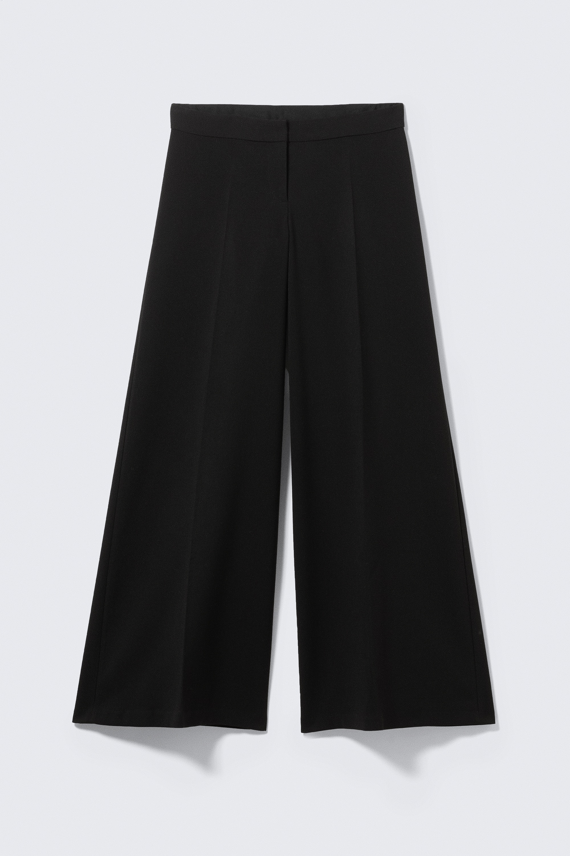 Low-Rise Flared Suiting Trousers - Black