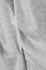 Ljus gråmelerad - Pleated Long-Sleeved Top - 4