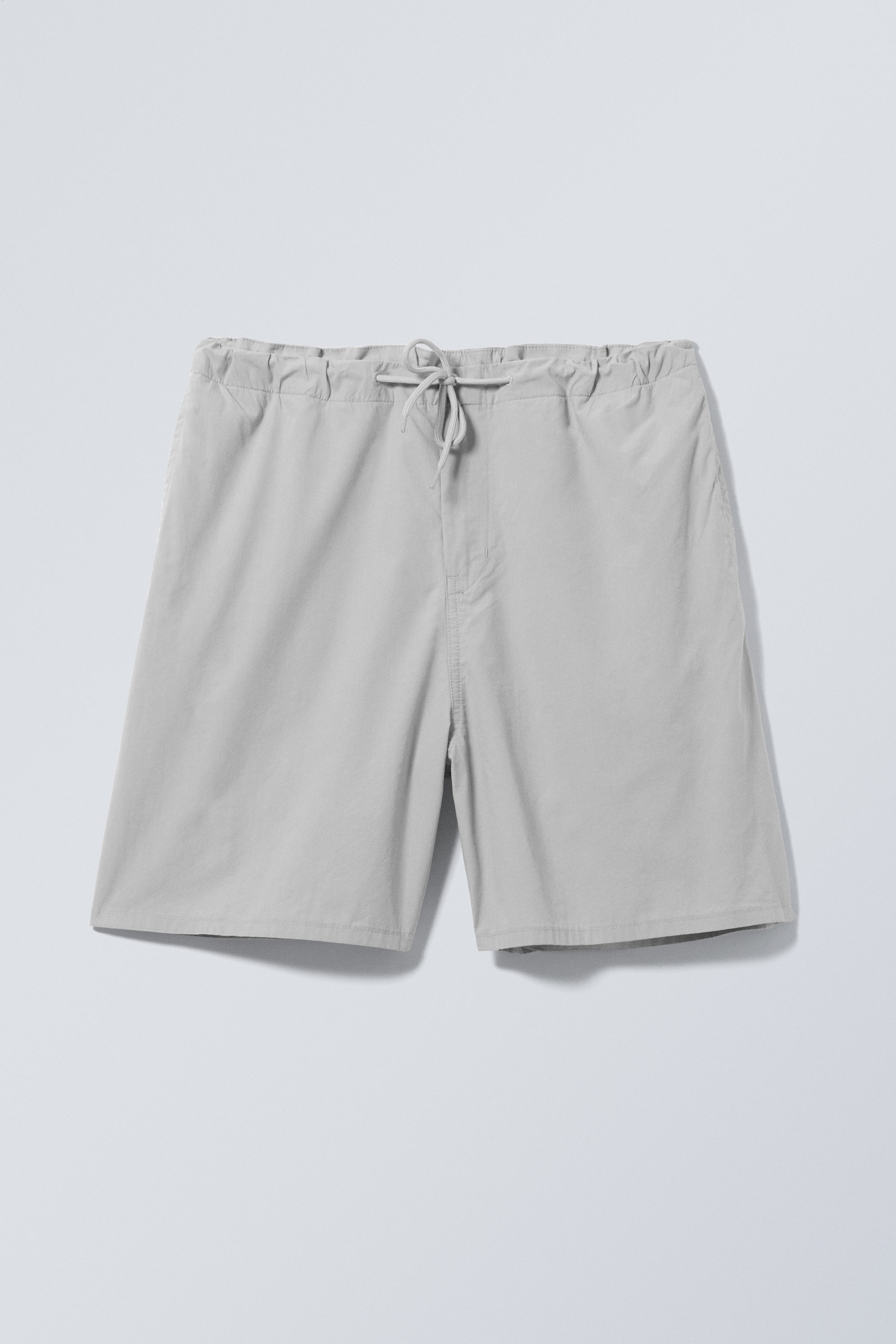 Grau - Lockere Fallschirm-Shorts - 0