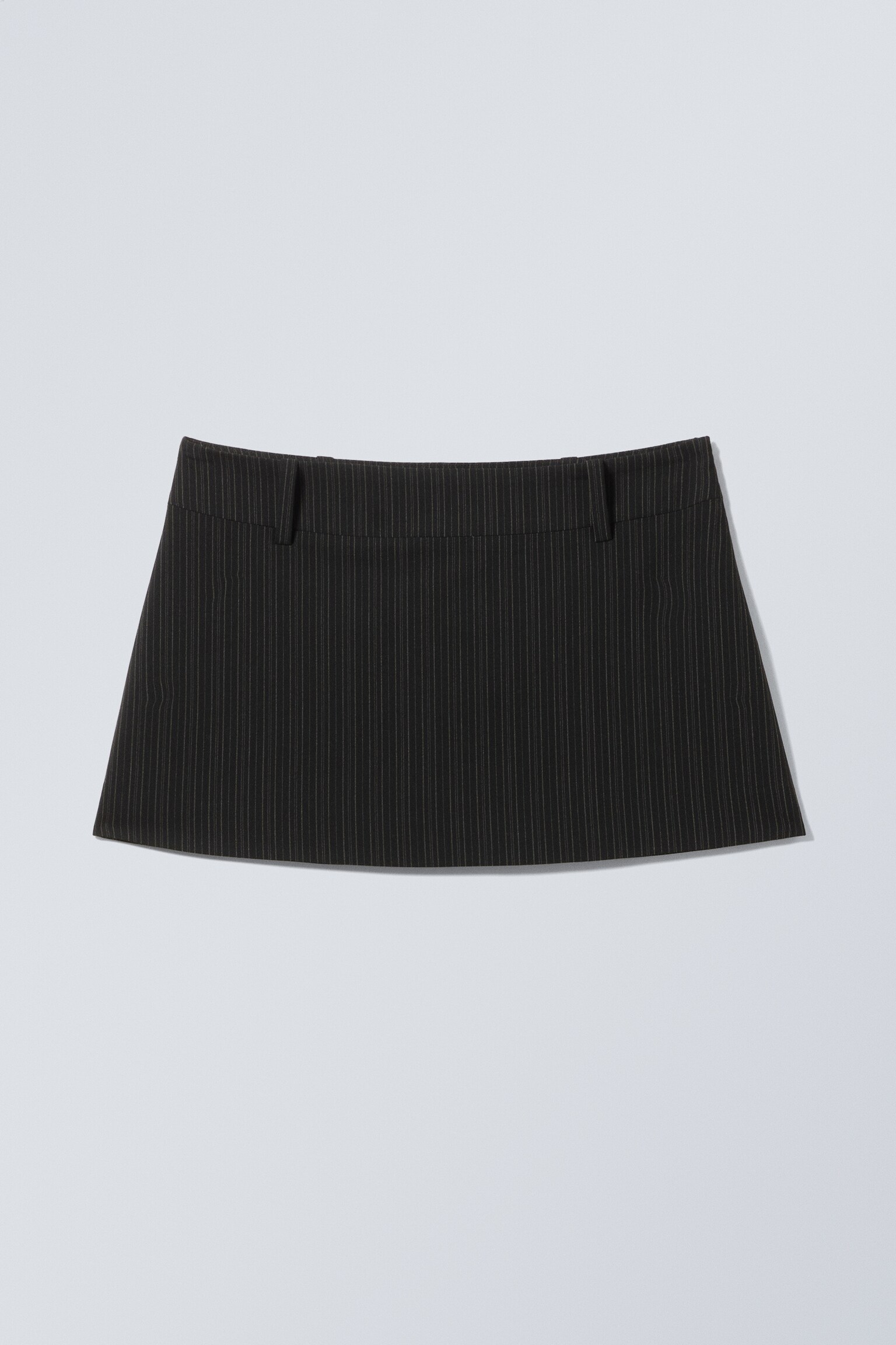 Minigonna a vita bassa - Nero/Nero lavato/Nero/Rosso