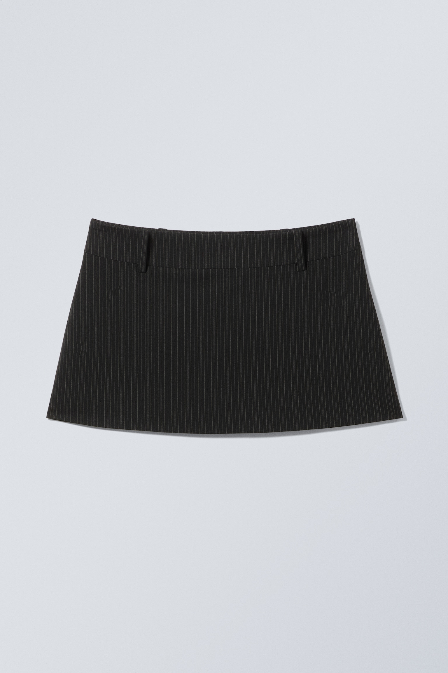 Mini-jupe taille basse - Noir/Noir délavé/Rouge/Noir