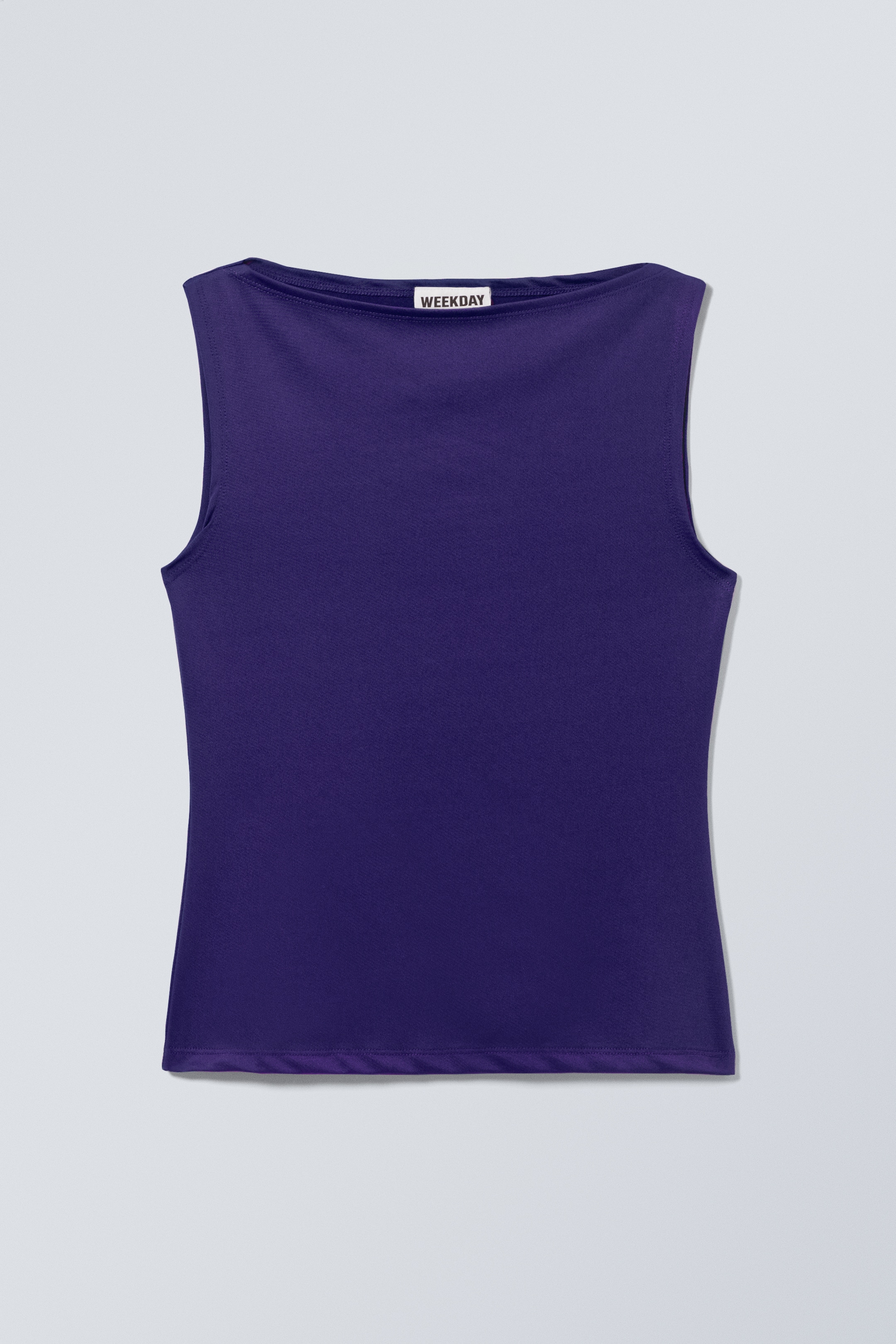 View larger image: Annie Sleeveless Boat-Neck Top - Purple - Ladies | H&M GB 1