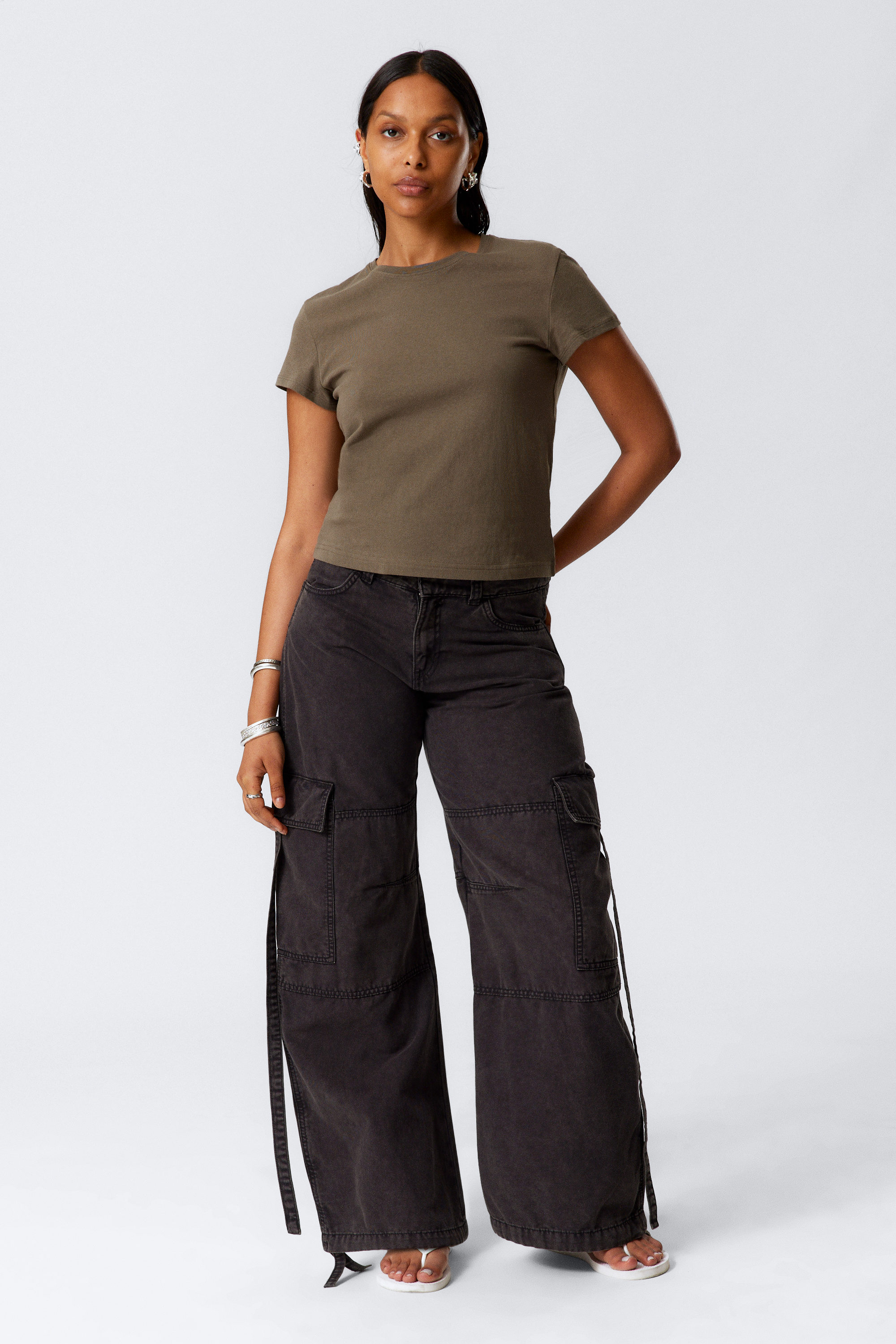 Dark Mole - Slim Short-Sleeved Cotton T-shirt - 2