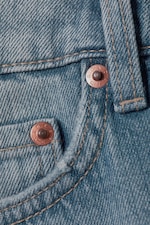 Blue Fade - Medium Blue - Monterey Low Rise Denim Shorts - 1