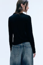 Black - Transparentes Longsleeve-Shirt - 2