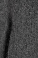 Dunkelgrau meliert - Strickjacke aus Mohairmischung - 5