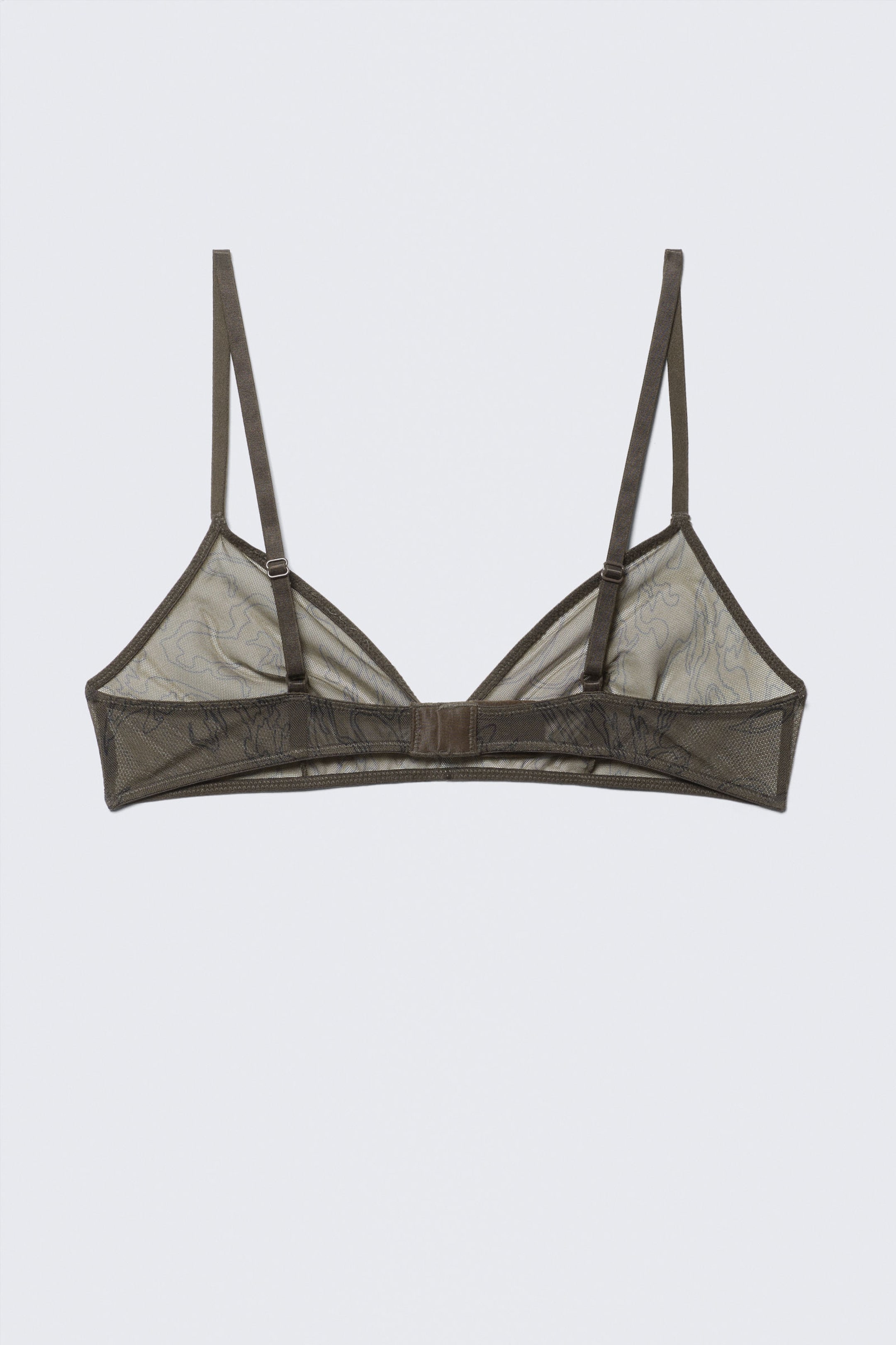#423934 - Mila triangel-bh van mesh met print - 2