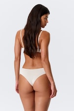 Licht taupe - Set van 2 slips - Brazilian met halfhoge taille - 2