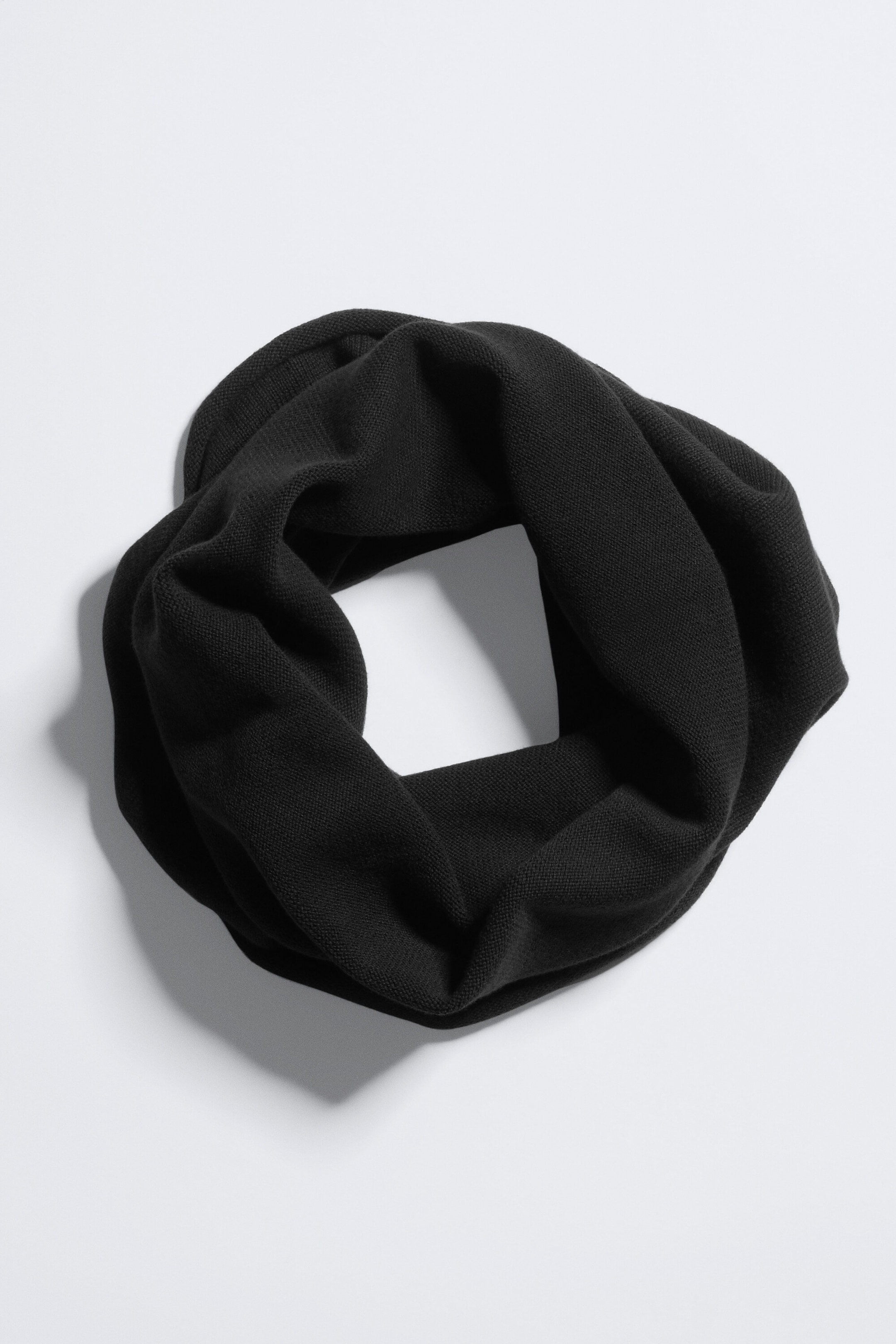 Black - Knitted Tube Neck Warmer - 2