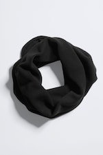 Black - Knitted Tube Neck Warmer - 2