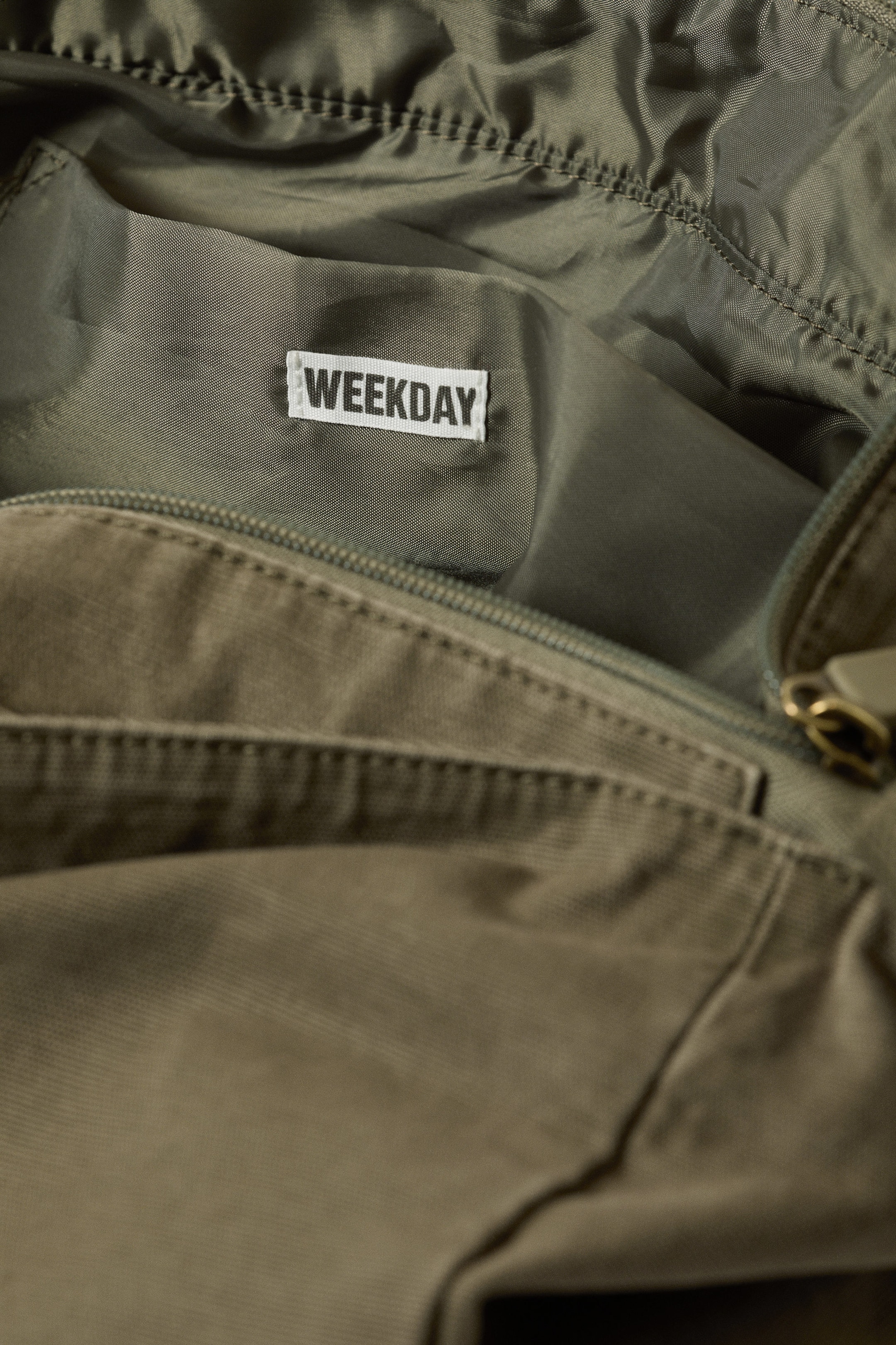 Khakigrön - Unisex Axelremsväska I Canvas - 4