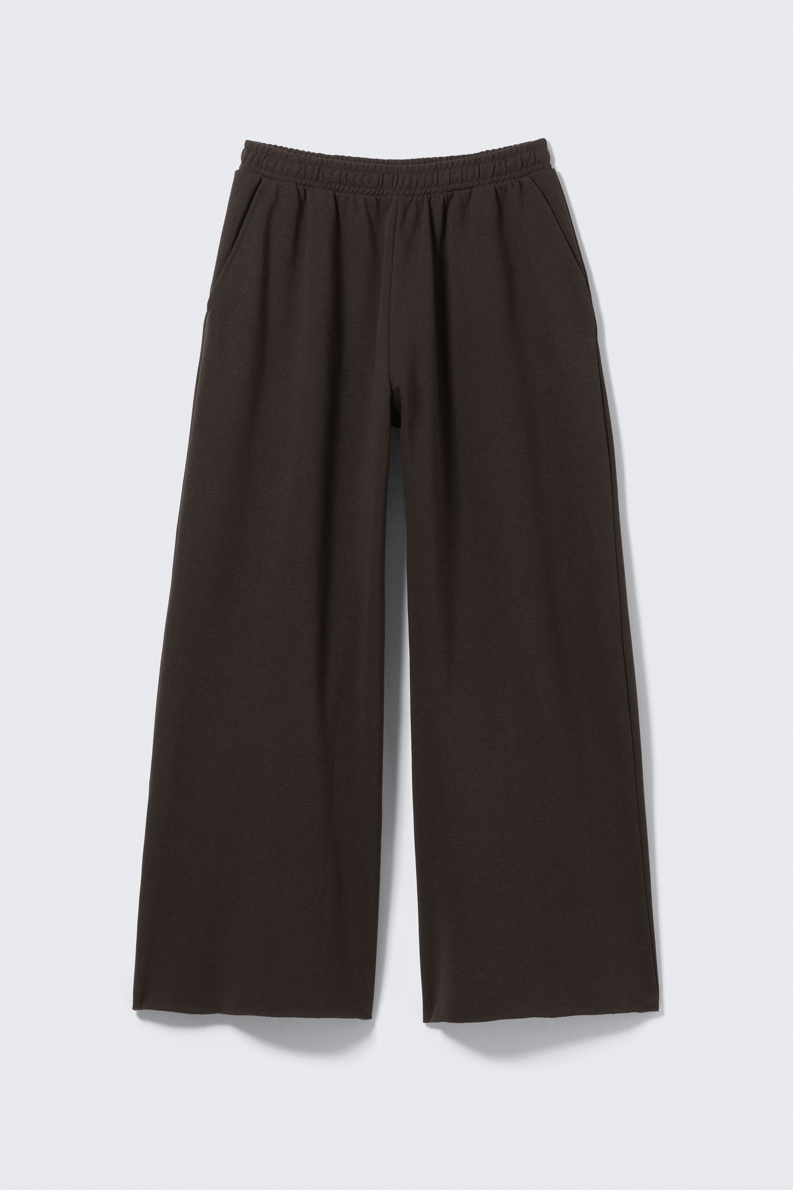 [LOW CLASSIC] / ☆ 25SS Lc WASHED LOOSE FIT SWEATPANTS low rise wide leg baggy sweatpants - Dark Brown | Weekday WW
