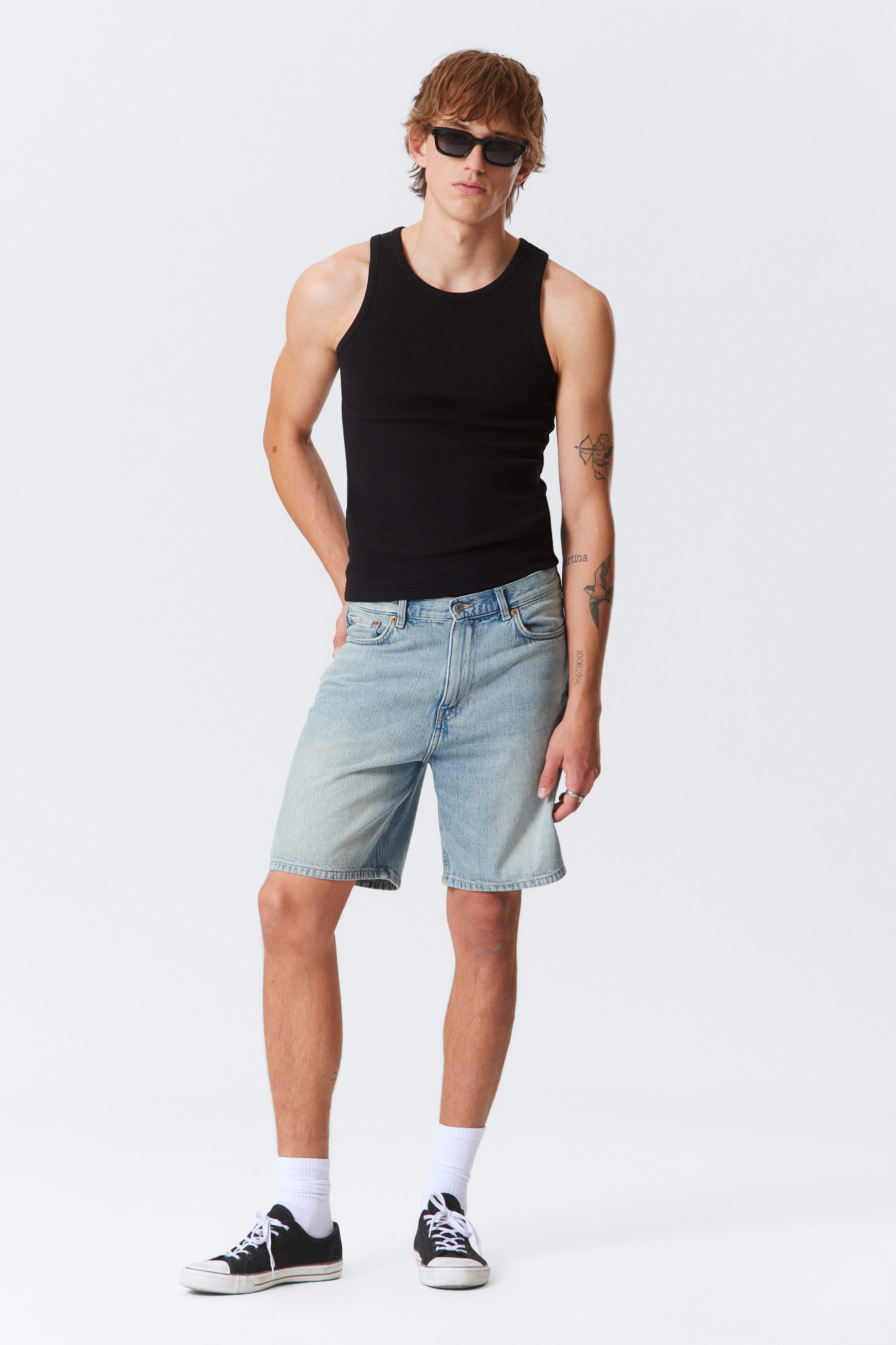 Lip Blue - Light Blue - Galaxy Denim Shorts - 1