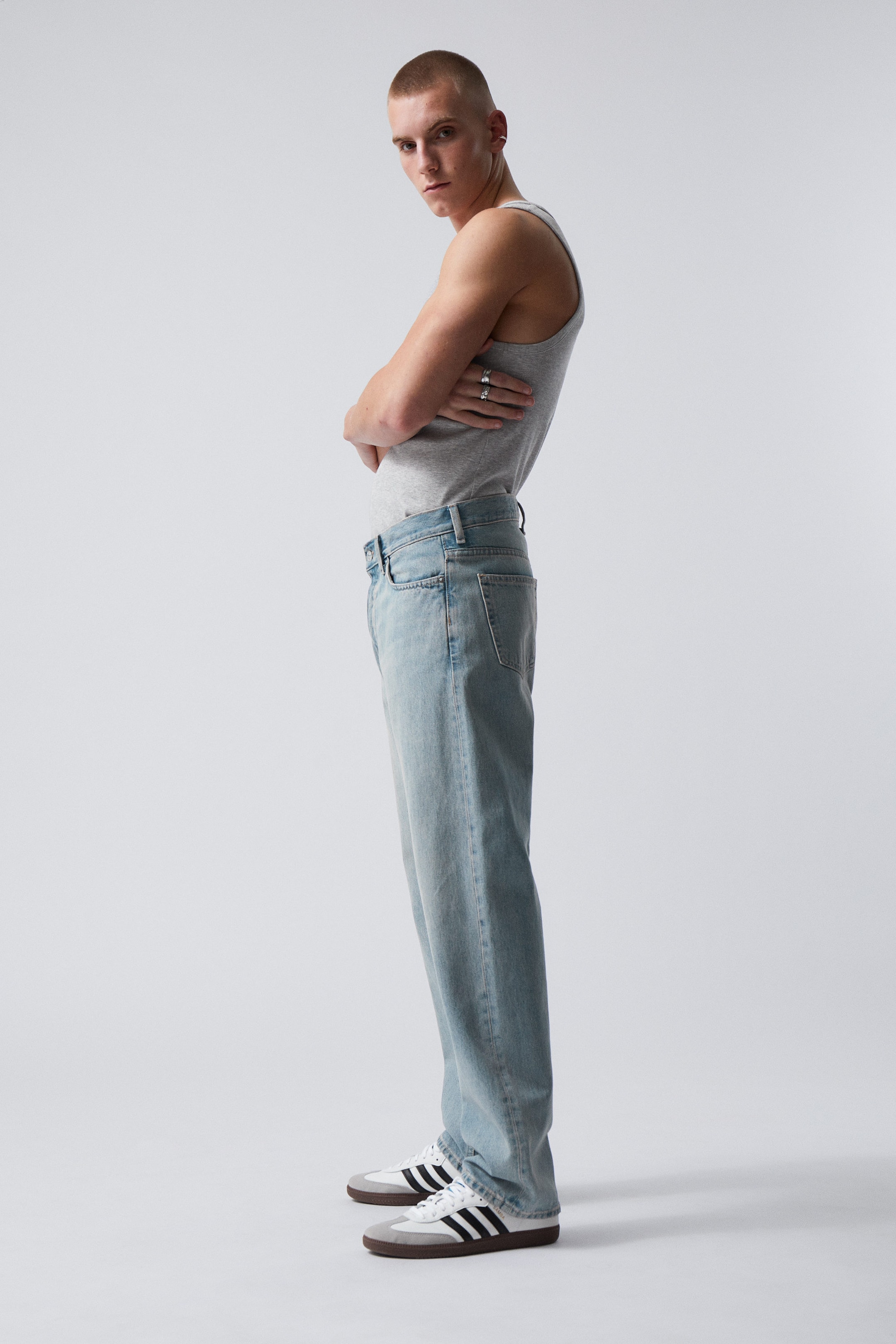 Verona blue - Space avslappet rett jeans med mellomhøyt liv - 2
