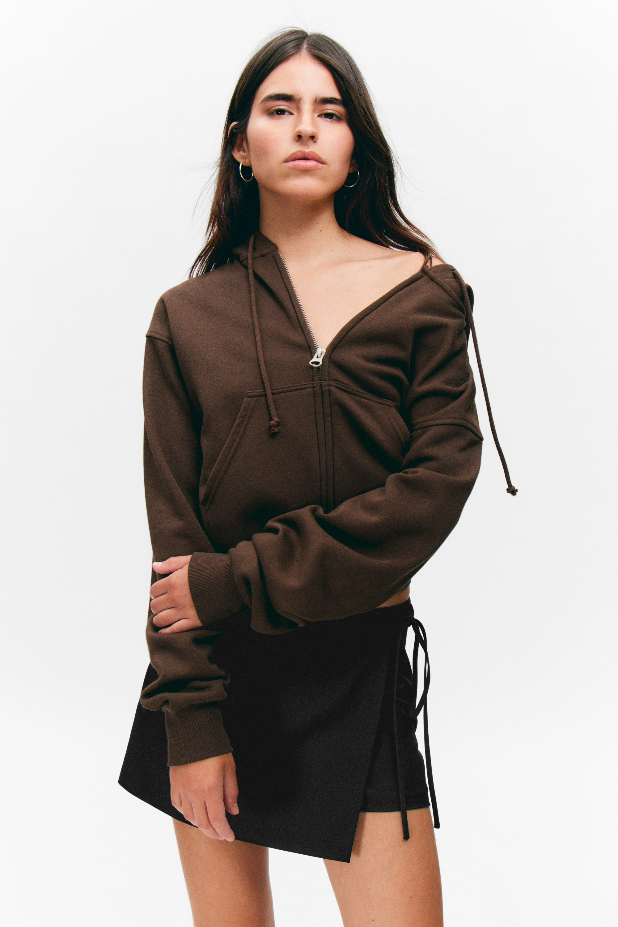 Black - Mini Wrap Skort - 2