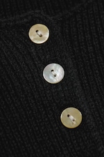 Black - Knitted Cardigan - 5