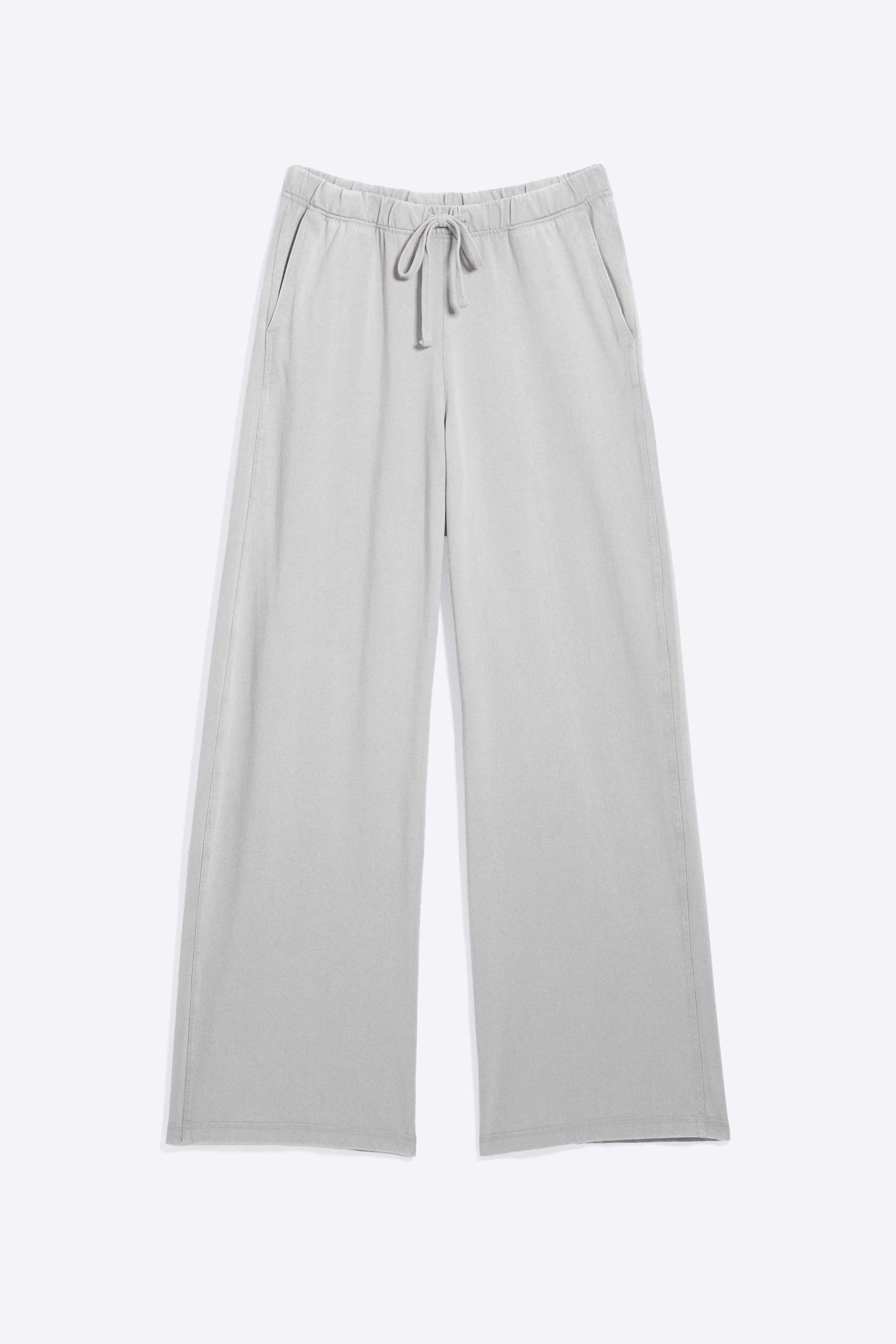 Weite Pyjamahose aus Baumwolle - Helles Staubgrau/Staubiges Khakigrün/Schwarz