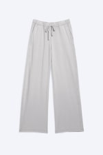 Helles Staubgrau - Weite Pyjamahose aus Baumwolle - 5