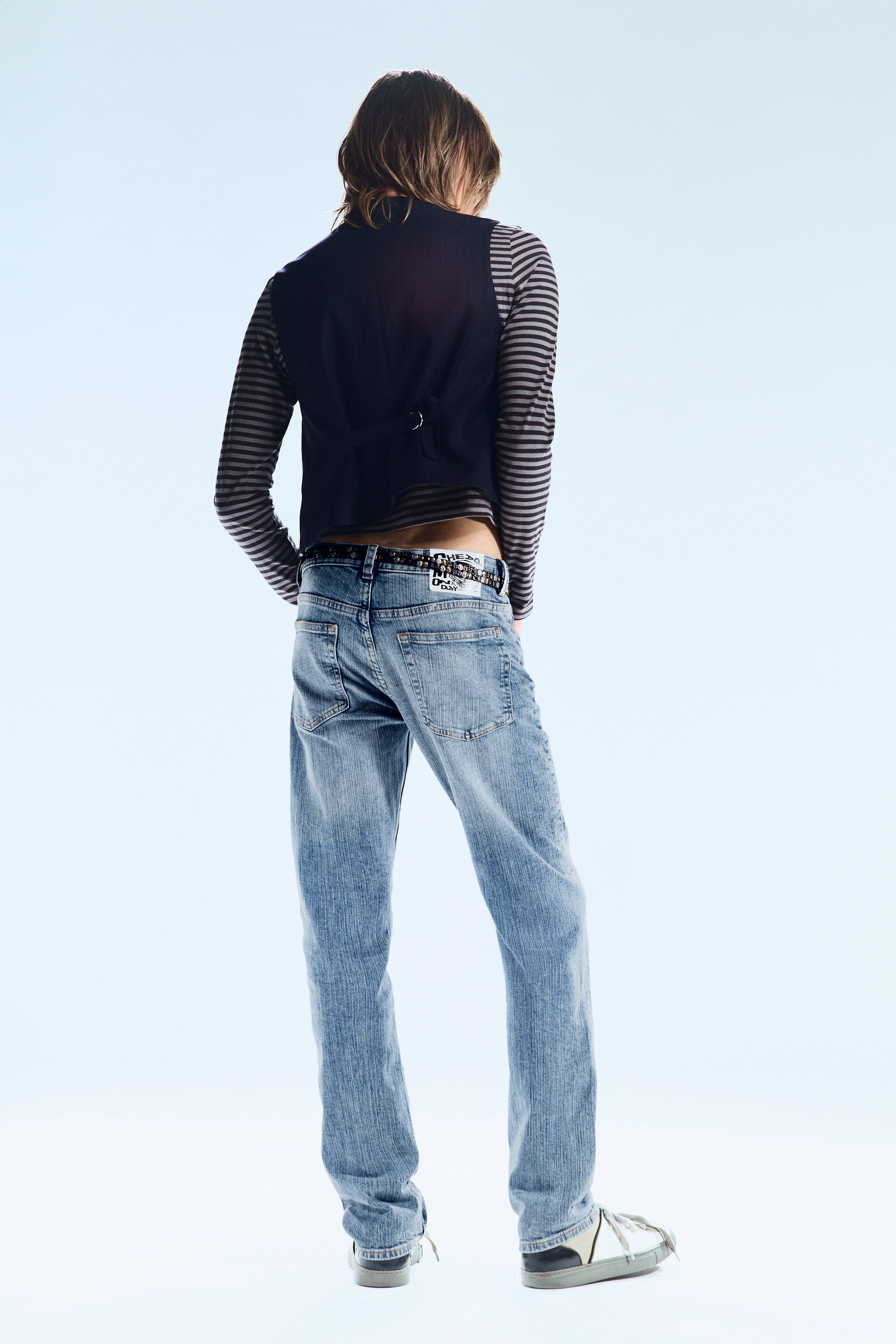 US Blå - Ljusblå - Issue Low Waist Slim Tapered Jeans - 2