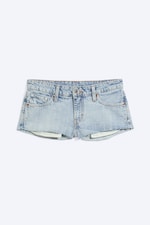 Dream Blue - Ljusblå - Venus Frayed Low Waist Denim Hotpants - 3