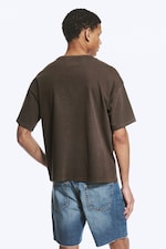 Washed Dark Brown - Loose Boxy T-shirt - 2