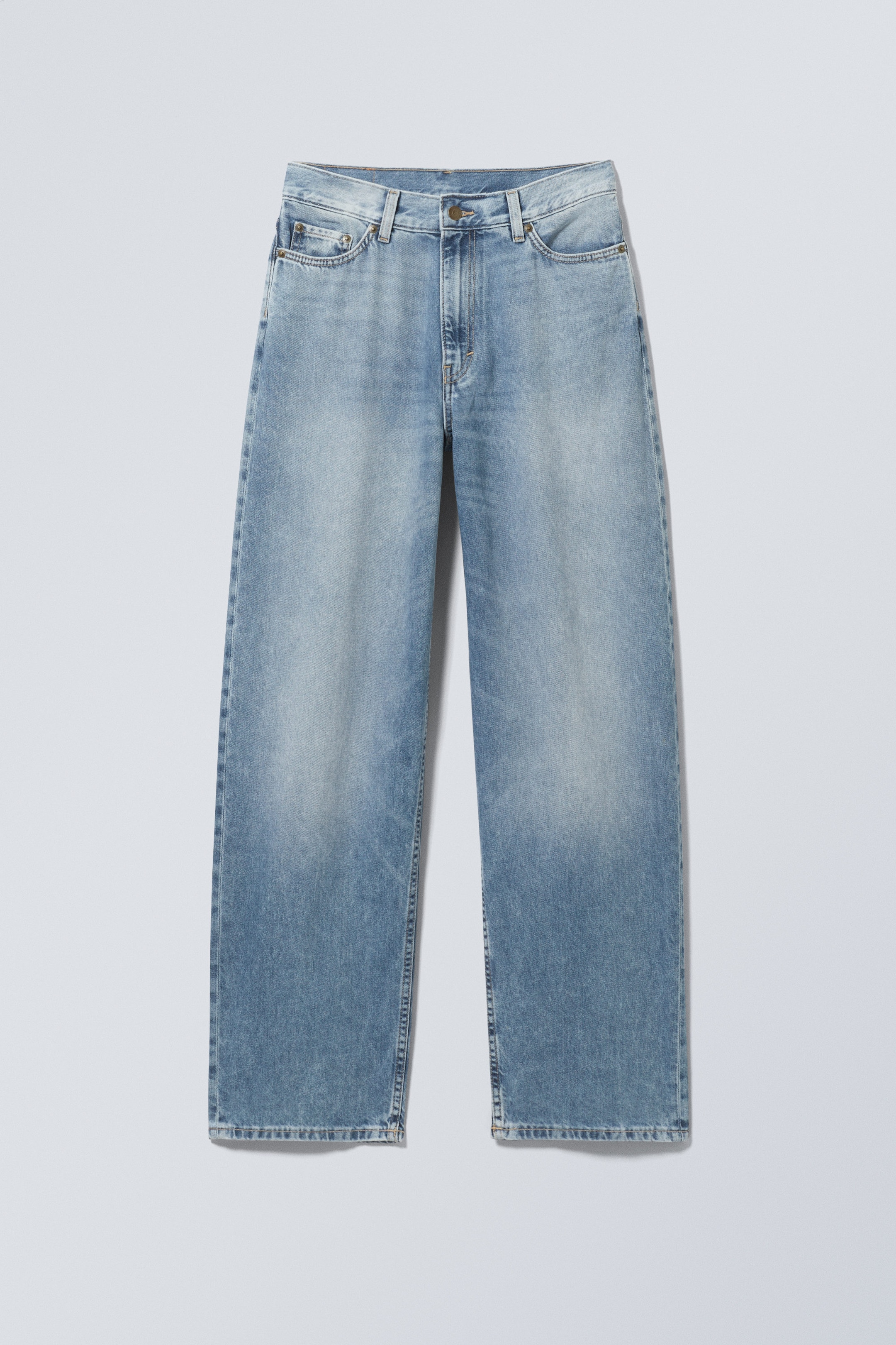 Tide Blue – Lichtblauw - Rail Mid Rise Loose Wide Jeans - 0