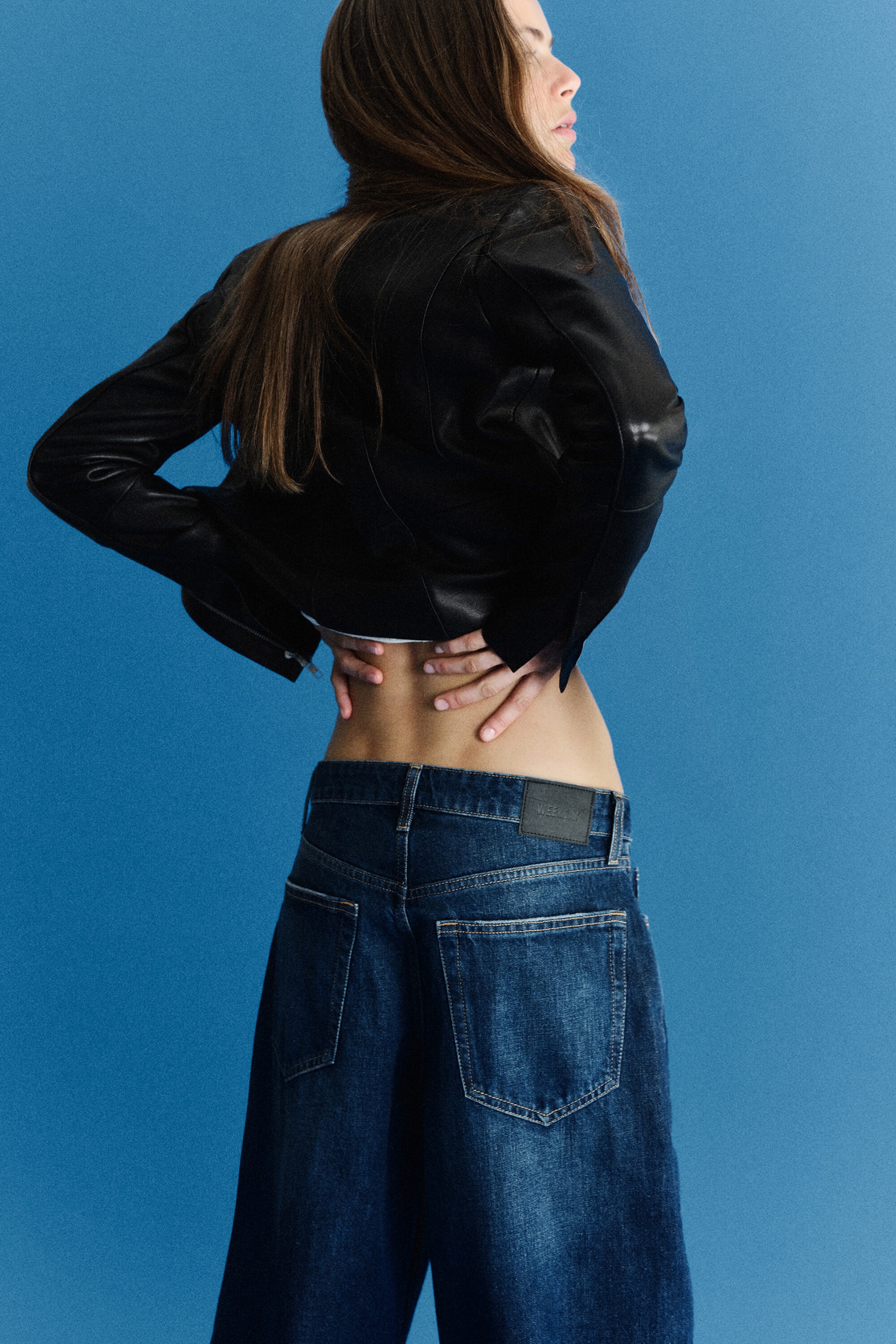 Lightning Blue - Bleu moyen - Andromeda jean baggy ample taille basse - 5