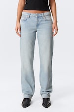 Aeon Blue - Light Blue - Arrow Low Rise Regular Straight Leg Jeans - 1