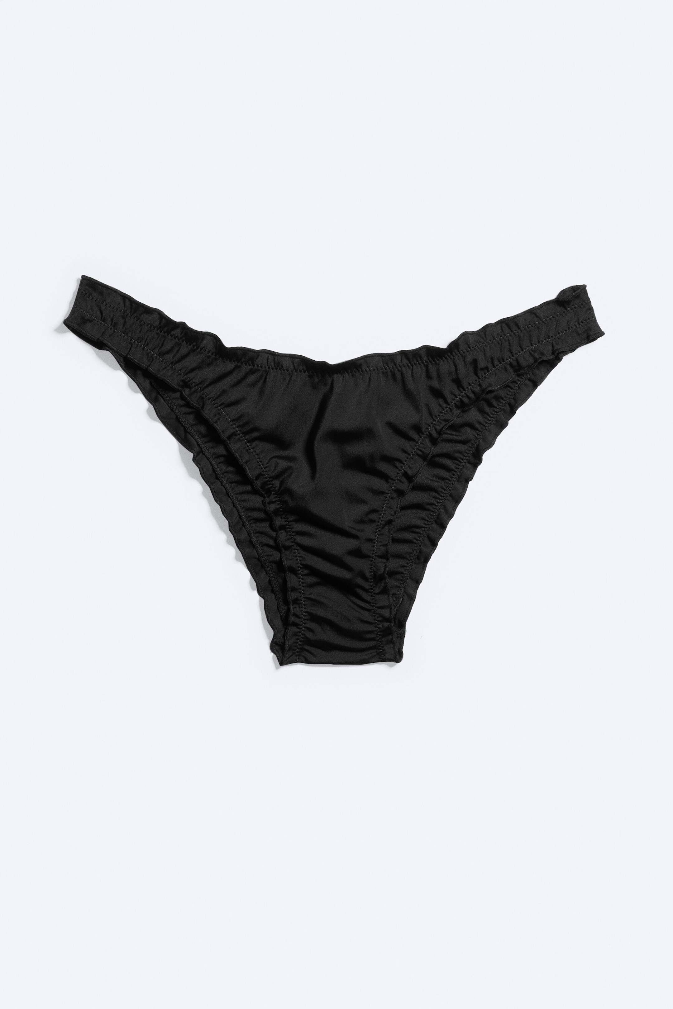 Svart - Bikinitrosa med volang