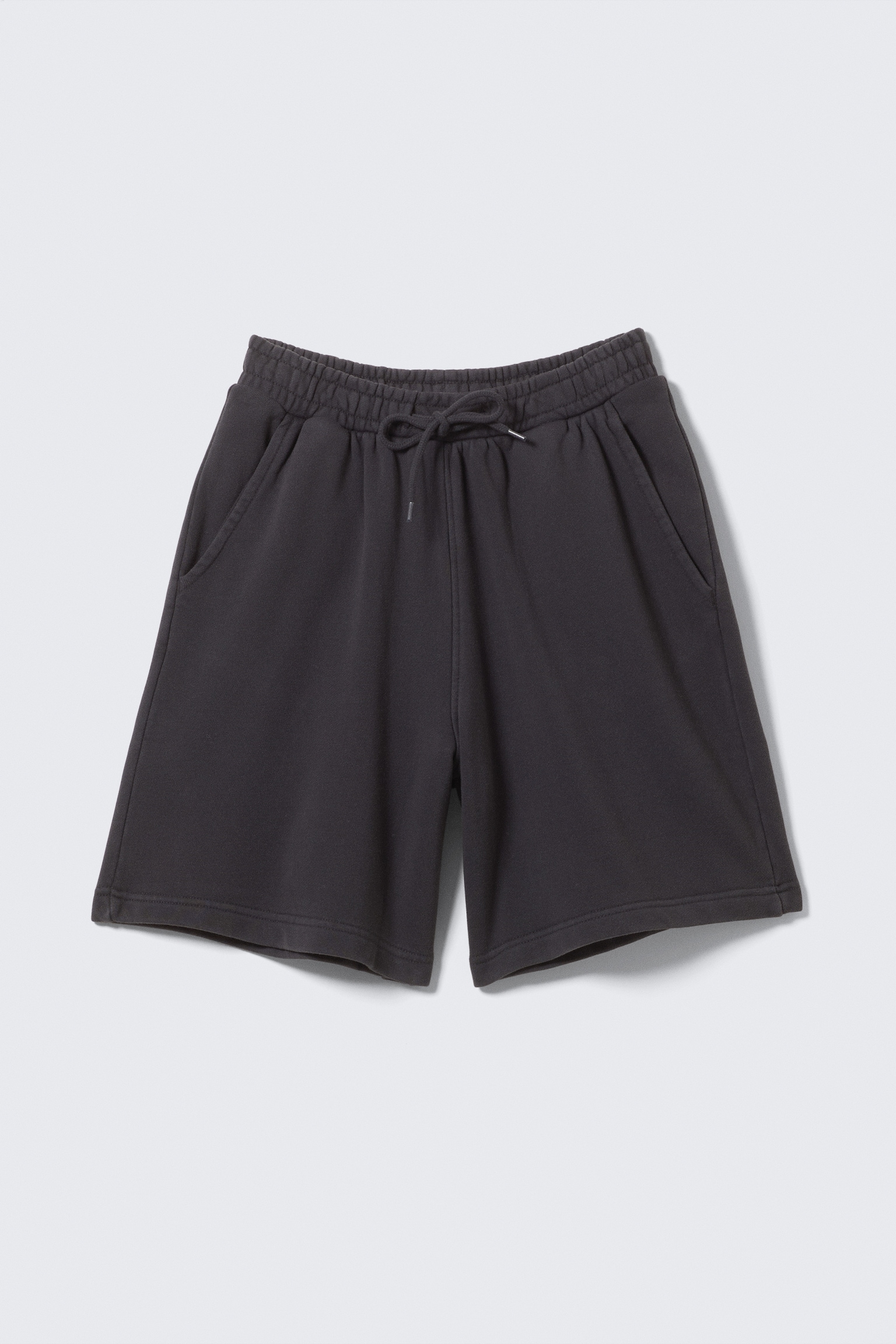 Shorts in spugna con vestibilità relaxed - Blu scuro lavato/Nero/Grigio polvere chiaro - 2
