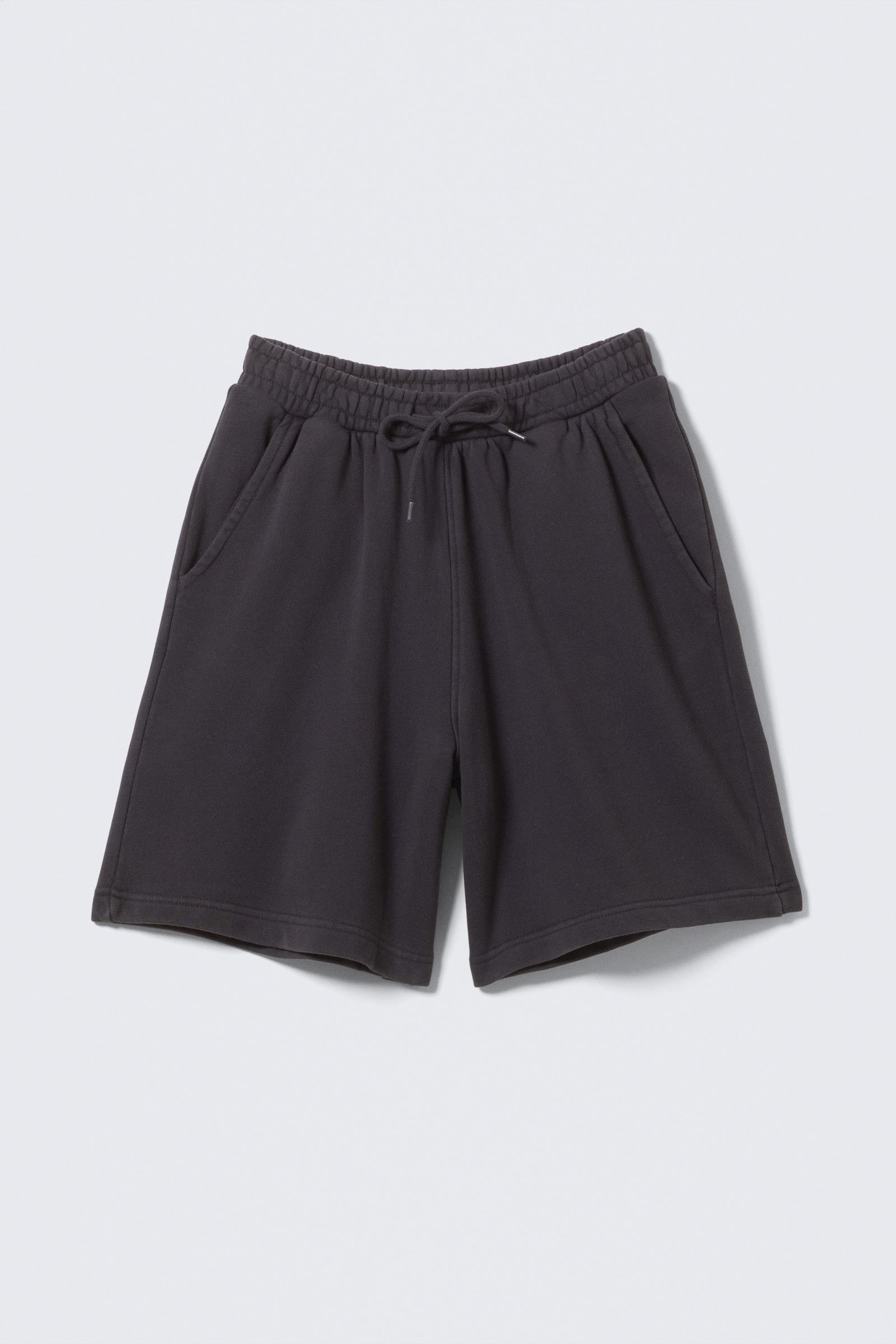 Washed Dark Blue - Relaxed Terry Shorts - 3