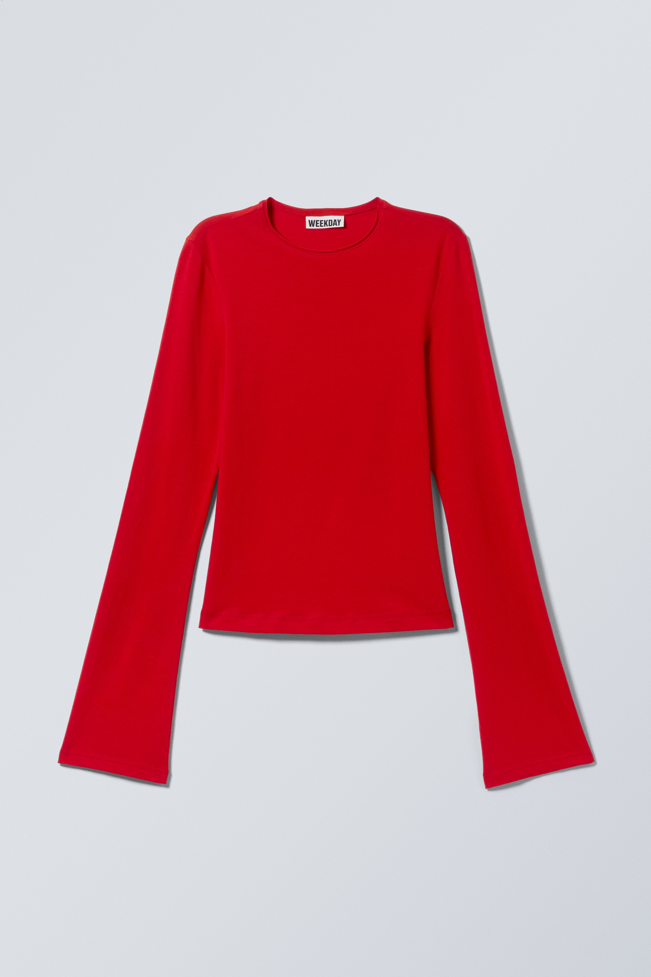 Größeres Bild anzeigen: Longsleeve aus Baumwolle - Knallrot - Ladies | H&M AT 1