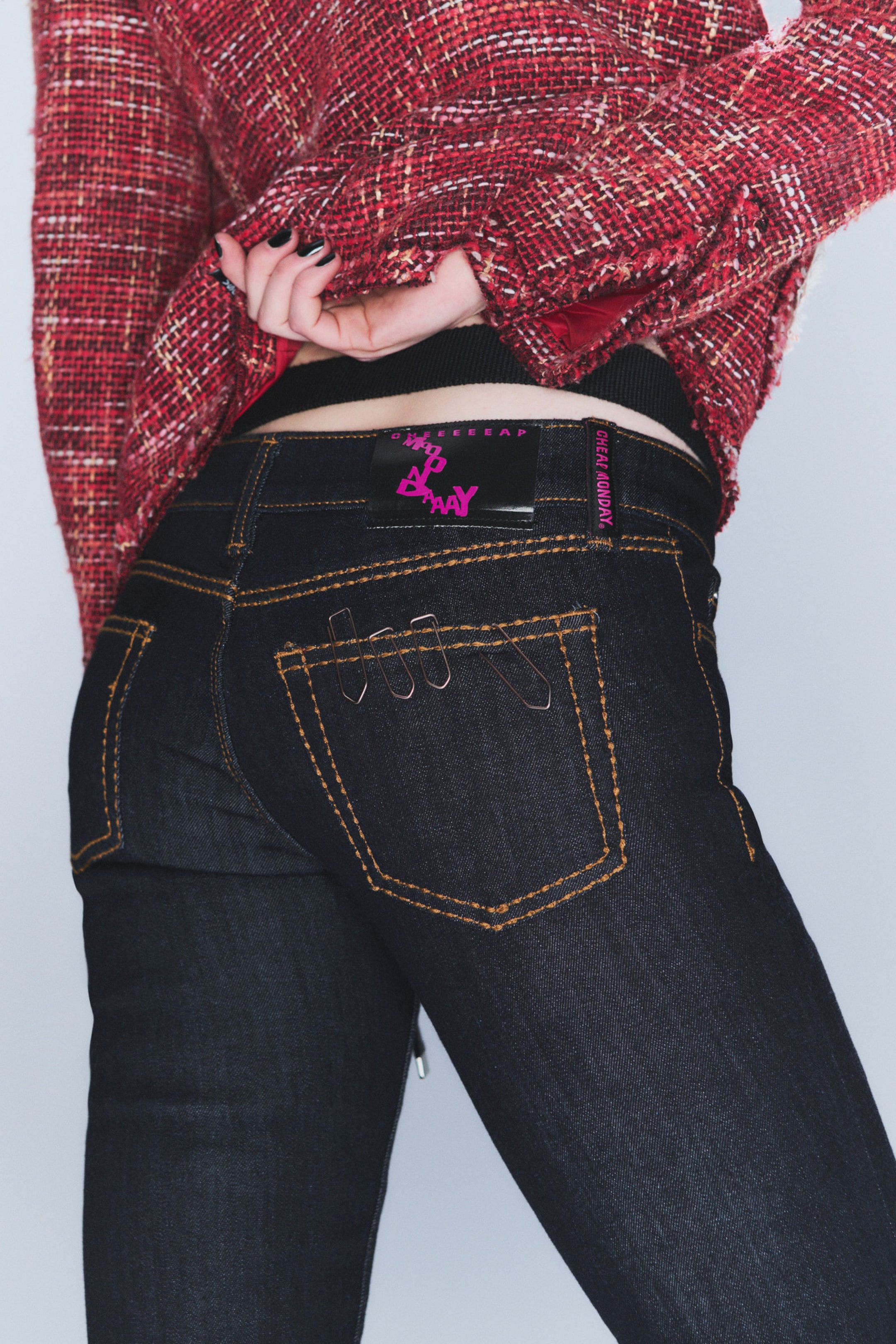 Waschung "Blue Top" - Booty Bei – Low Waist Skinny Bootcut Jeans - 2
