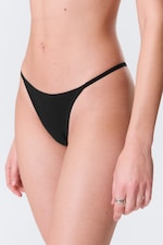 Black/Grey/White - 3-pack Soft Cotton Thongs - 1