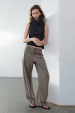 Dark Mole - Barrel Suiting Trouser - 0