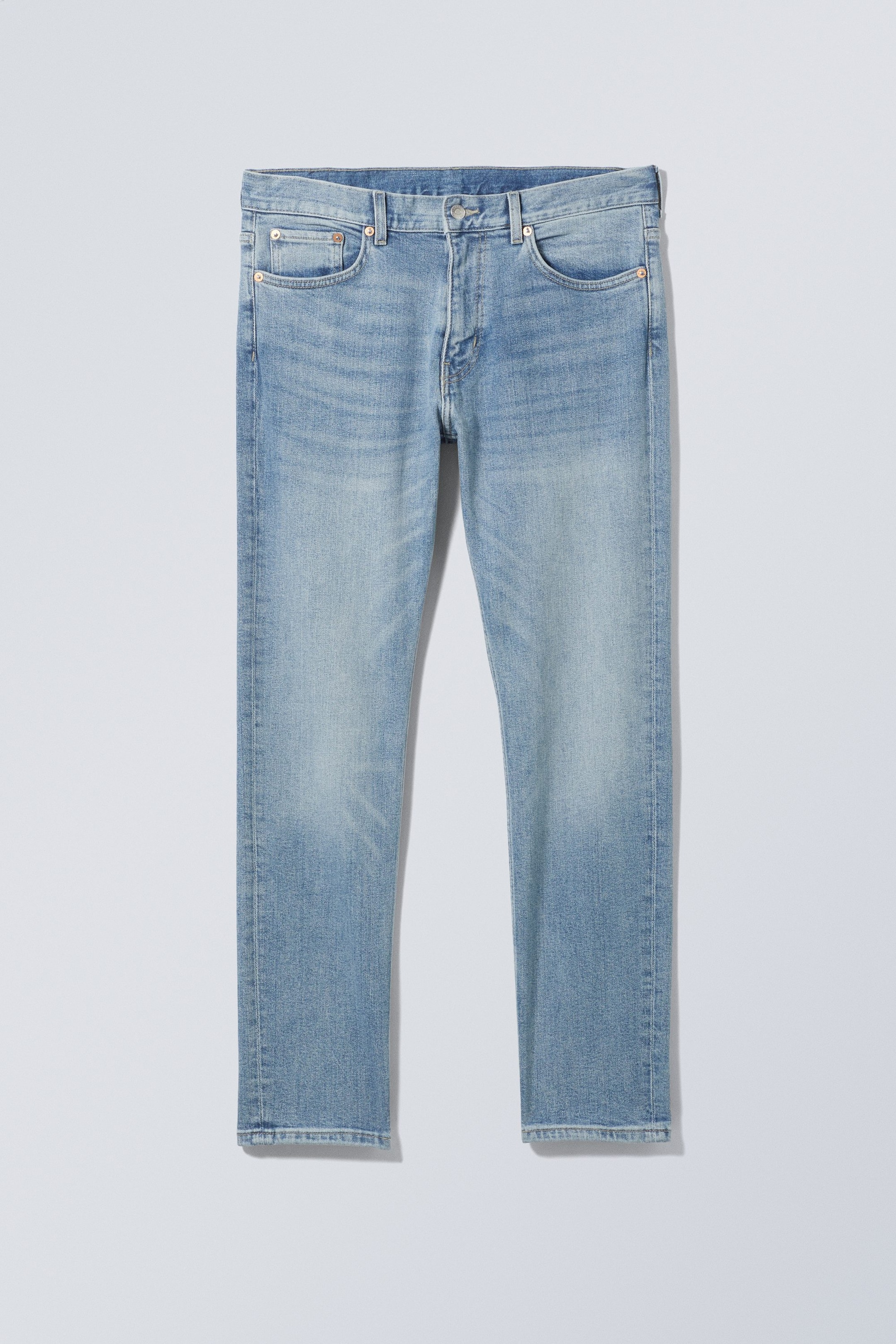 Light Blue - Easy Regular Straight Jeans - 0