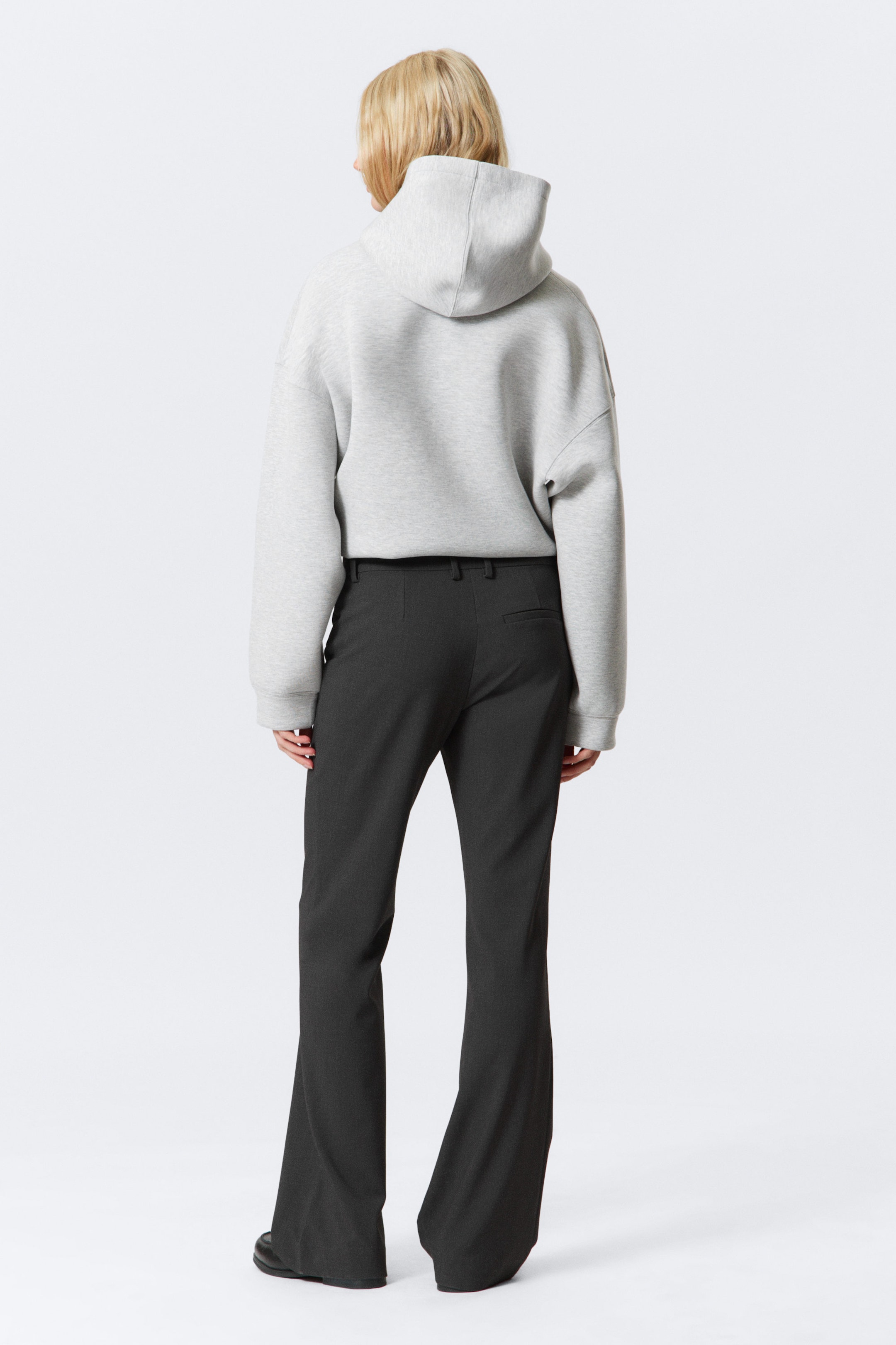 Dunkelgrau - Anzughose mit Schlag - 2