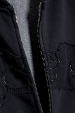 Dark Blue - Topstich hoodie - 5