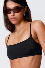 Black - Scoop Neck Bikini Top - 0