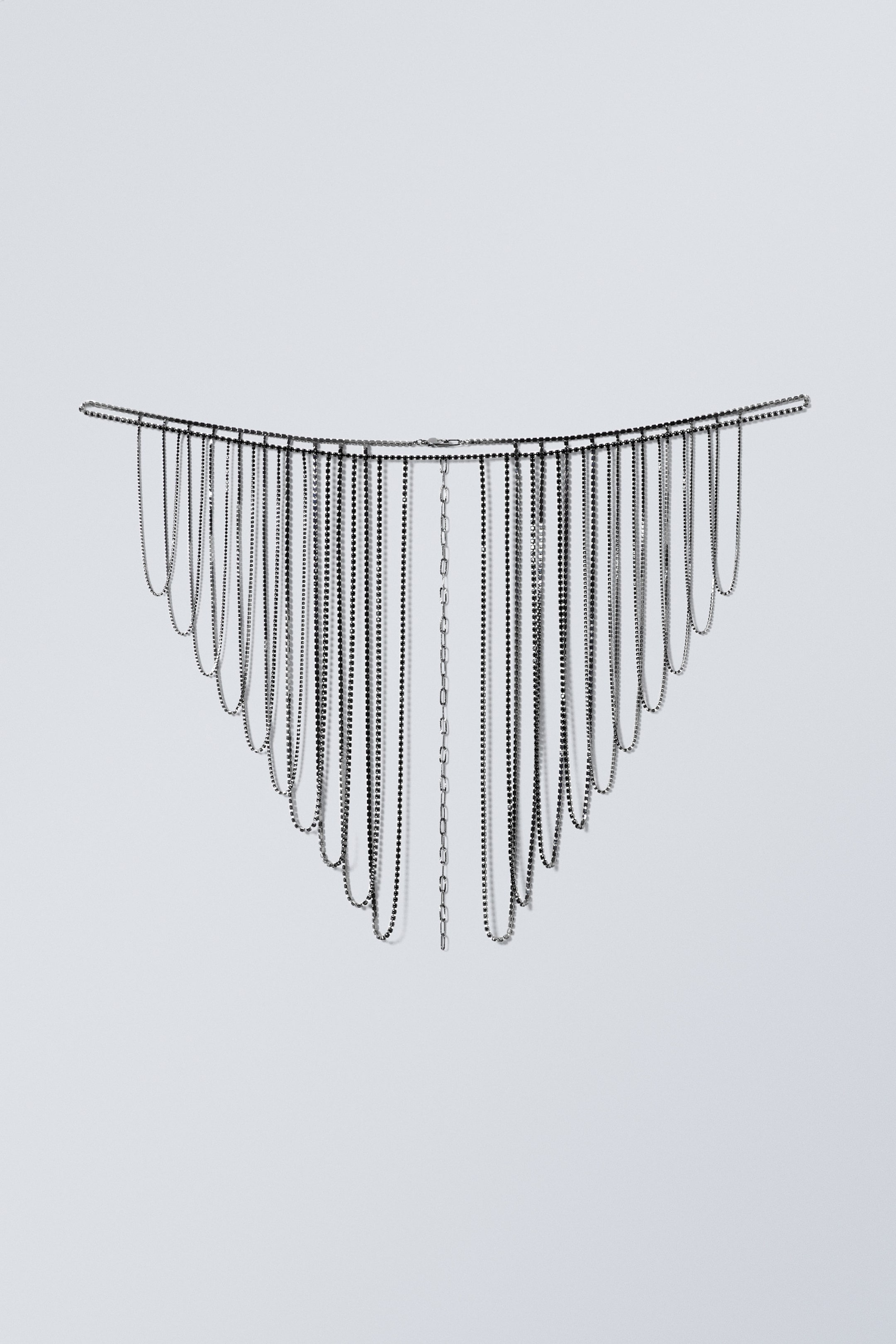 Rotguss - Bikini-Schulterteil mit Strassfransen - 1