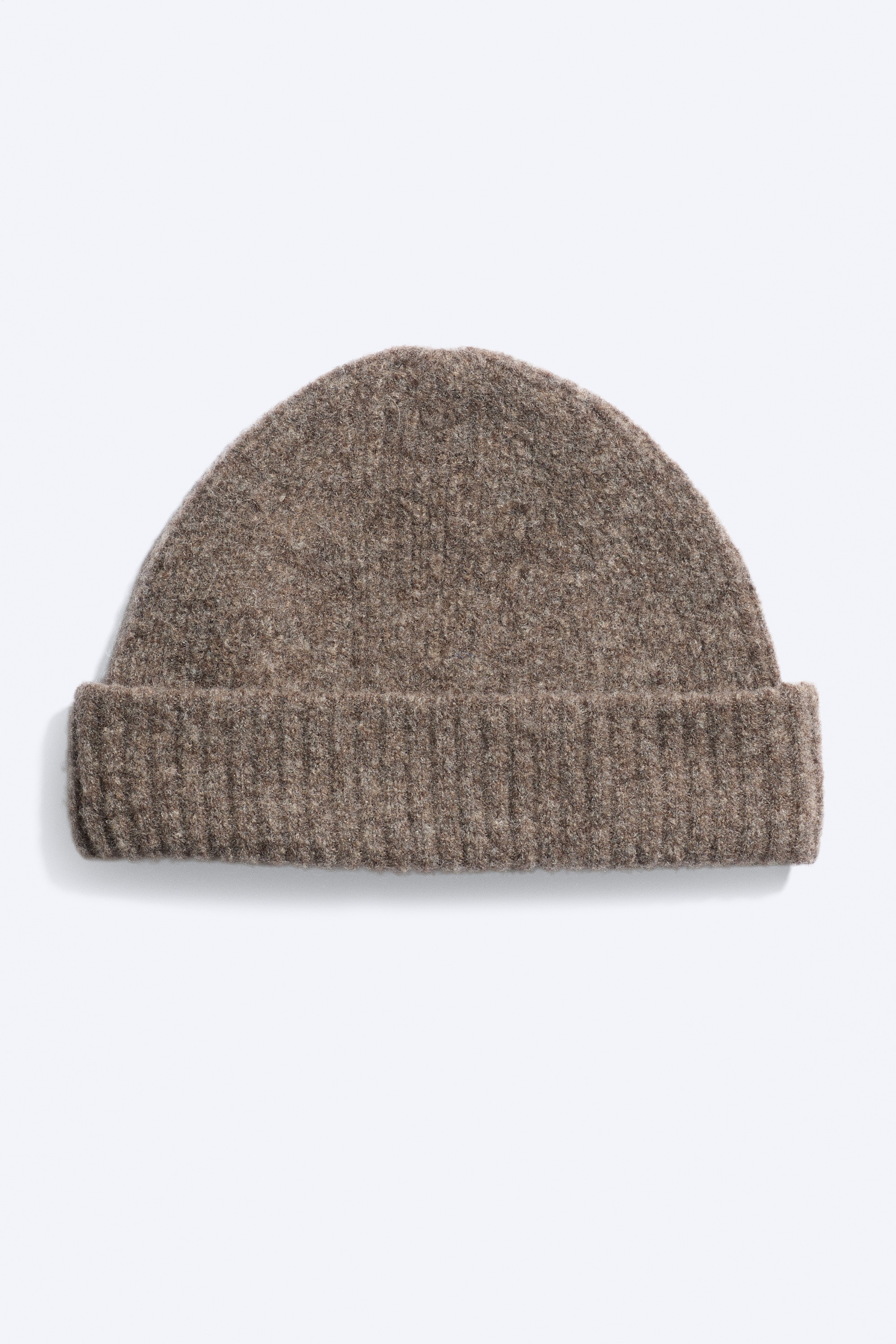 Folded Wool-Blend Beanie