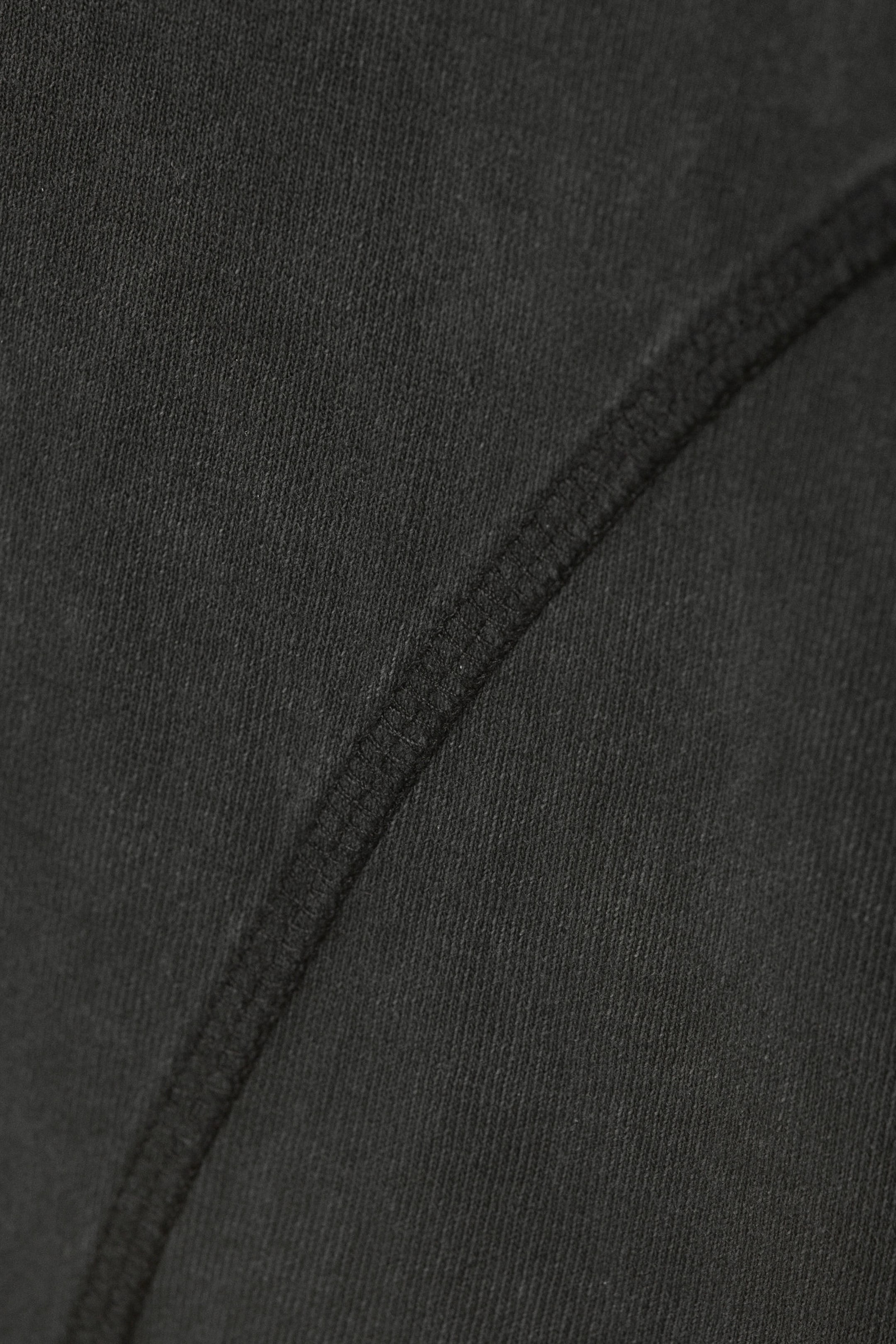 Washed Dark Grey - Washed Fitted Turned T-shirt - 2