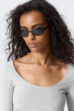 Gris chiné - Top Slim Fit à manches longues - 2