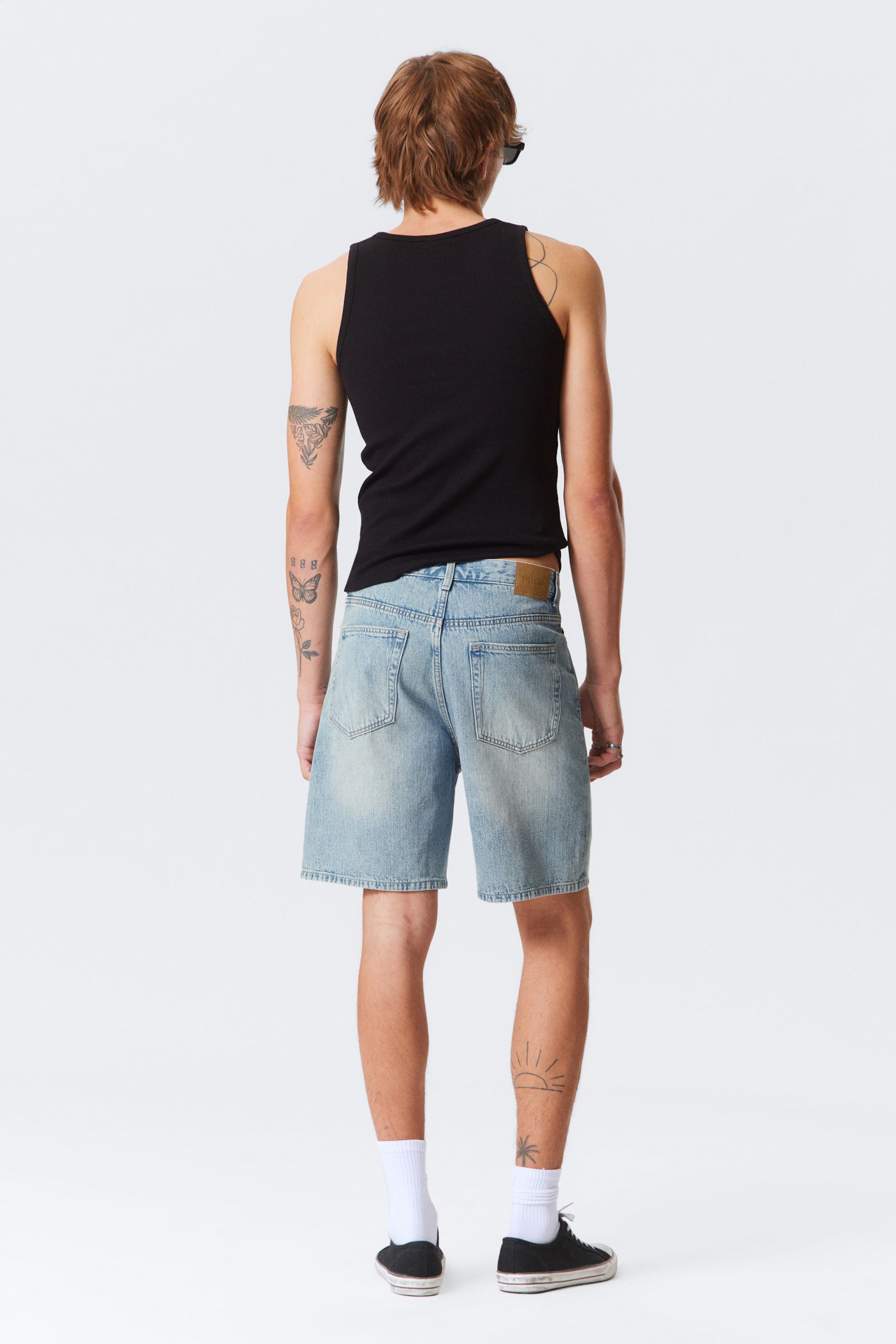 Lip Blue - Light Blue - Galaxy Denim Shorts - 3