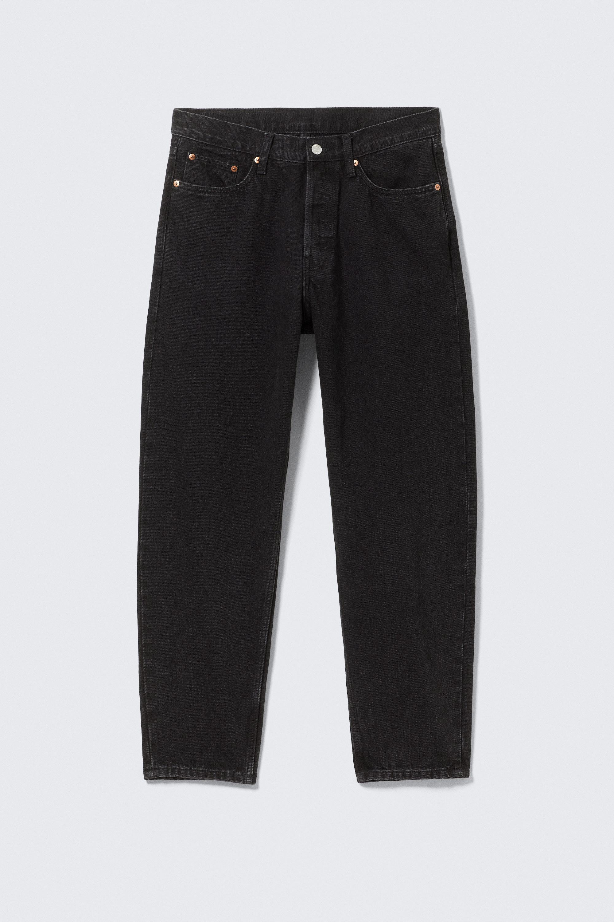 Tuned Black - Black - Ray Relaxed Tapered Leg Jeans - 5