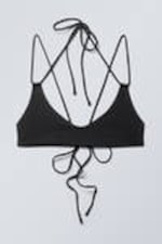 Black - Strappy Bikini Top - 3