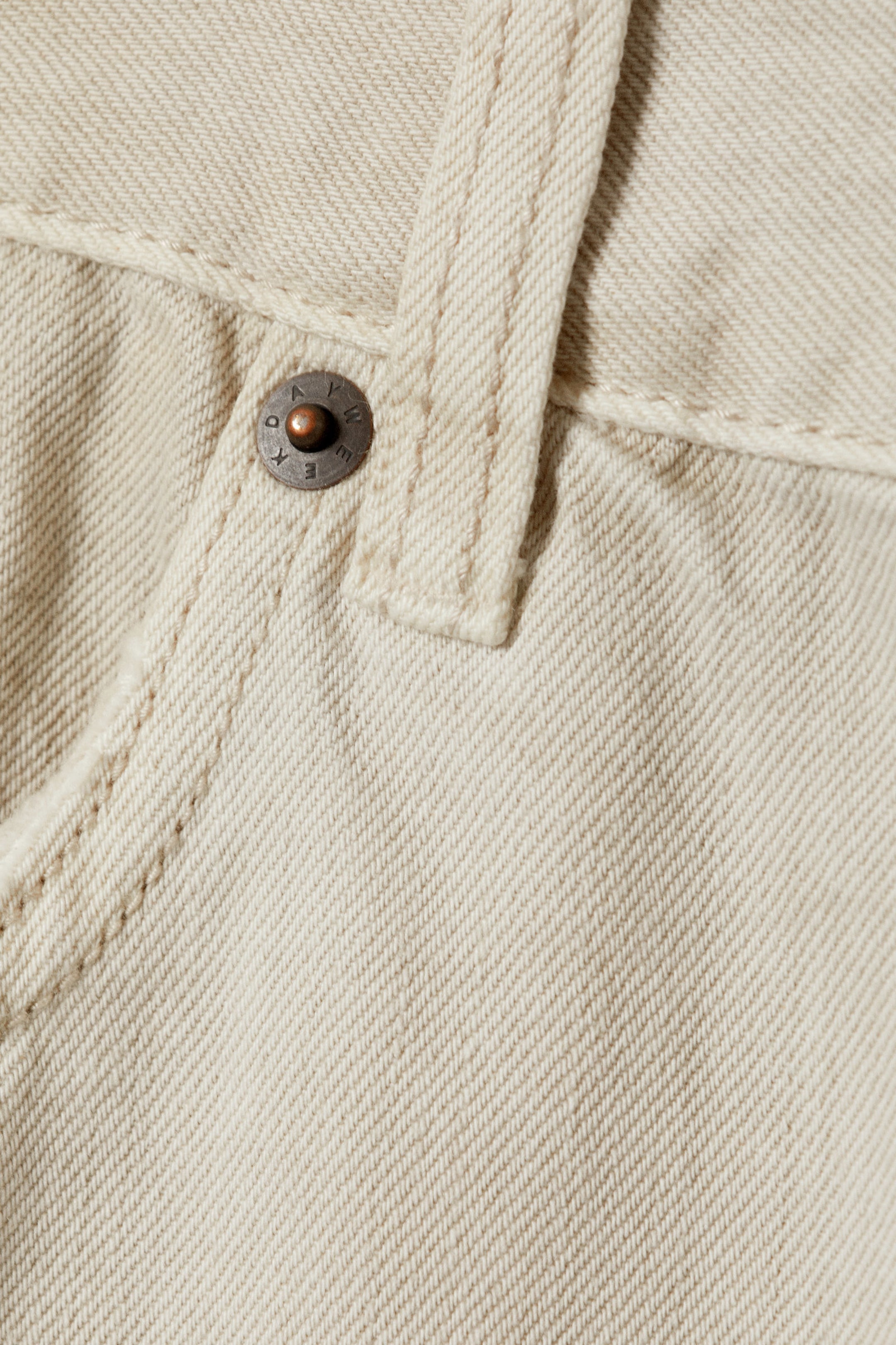 Dirty Beige - Light Beige - Astro Loose Baggy Leg Jeans - 12