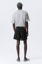 Tuned Black - Schwarz - Eris Short Loose Fit Denim Shorts - 4