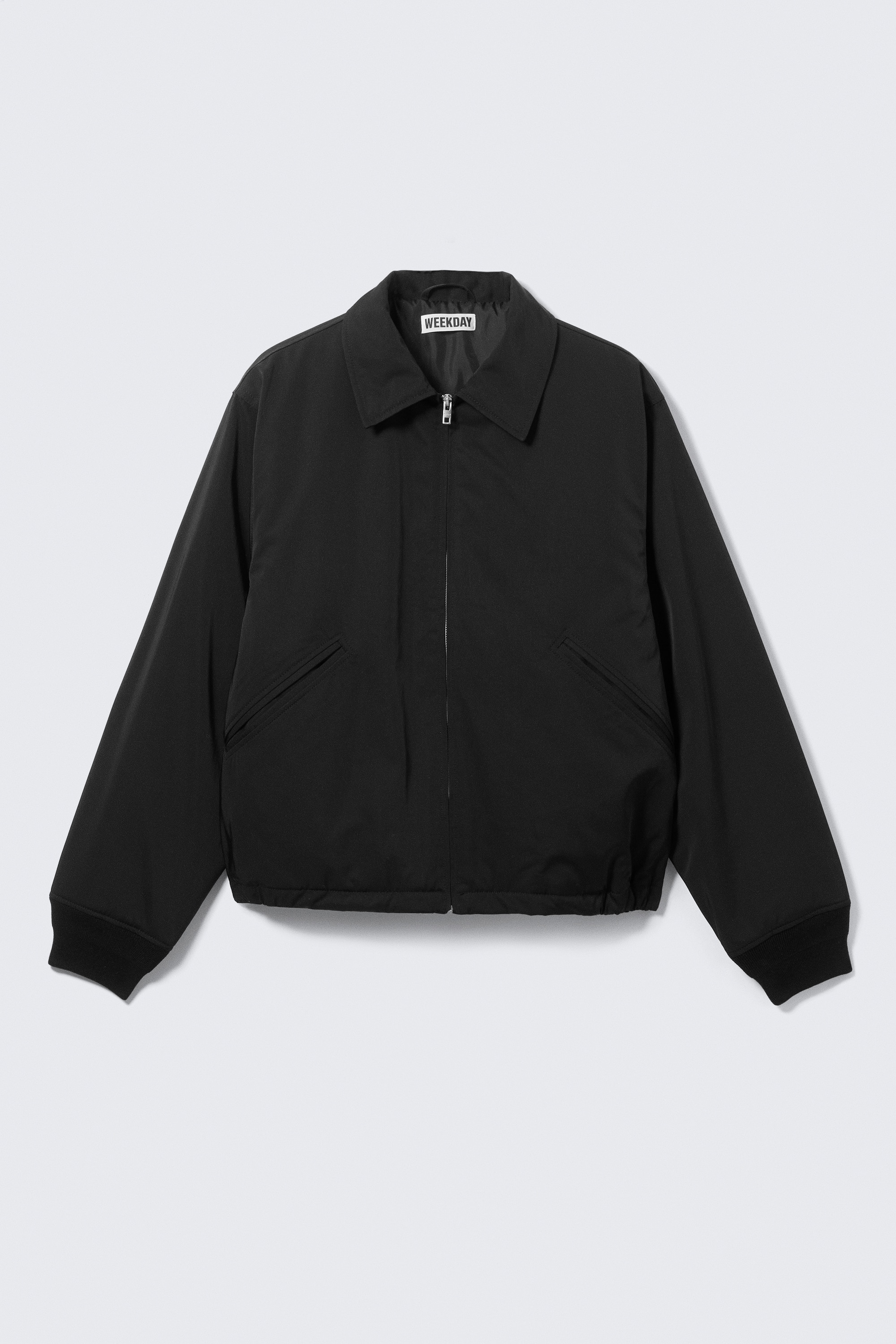 Jacket met rits - Loose Fit - Zwart